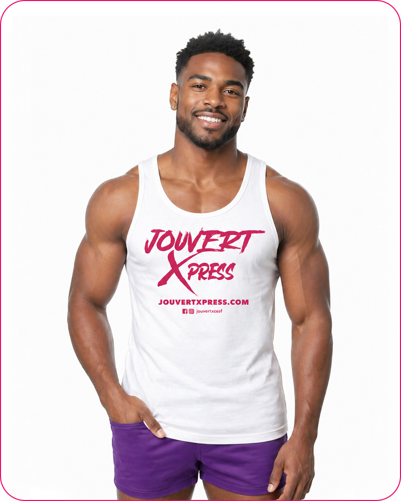 2026 J’ouvert Xpress Men's Vest White