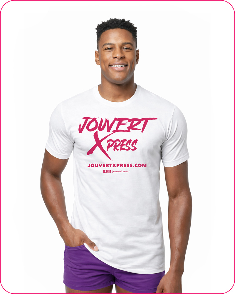 2026 J'ouvert Xpress White T-Shirts - Men & Women